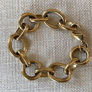 Faux gold link bracelet